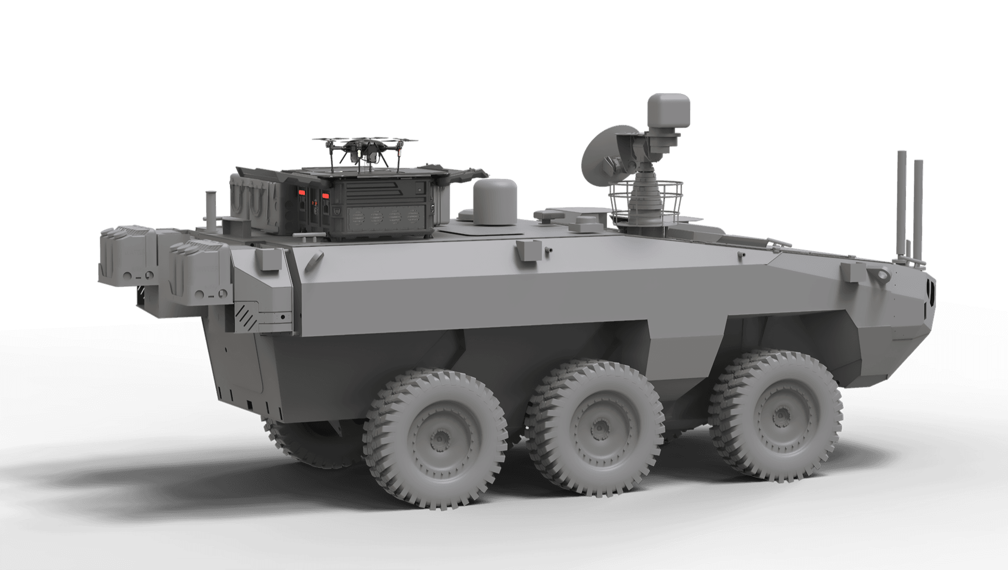 EZ Mobile mounted on an armored vehicle